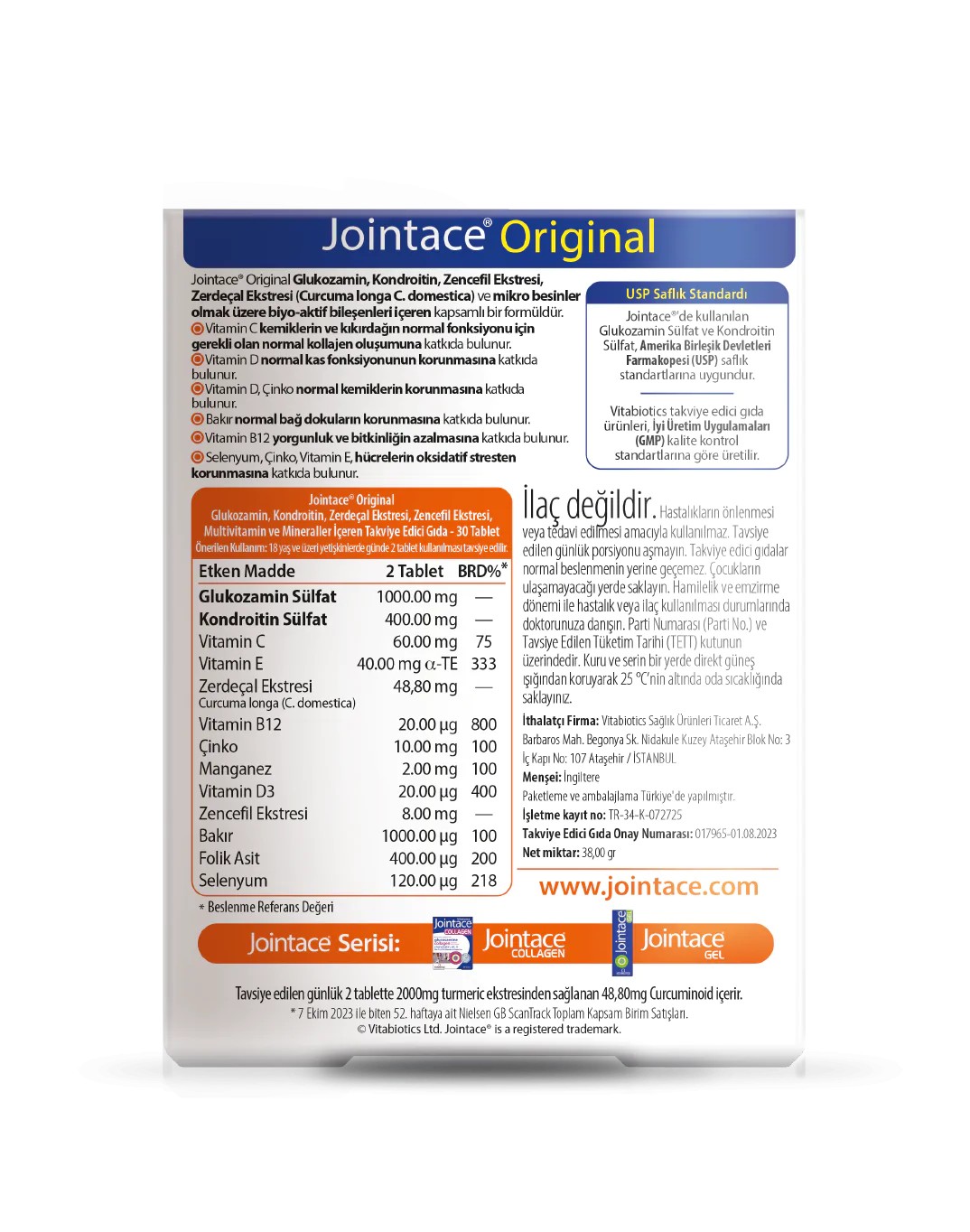 Jointace Chondroitin Glucosamine 30 Tablet