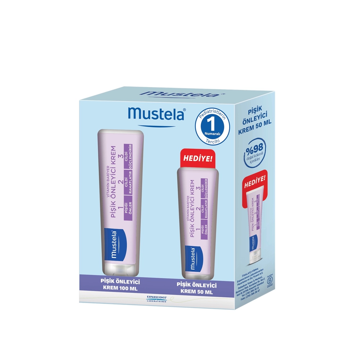 Mustela Vitamin Barrier 1-2-3 Pişik Önleyici Krem 100 gr + 50 gr Hediyeli