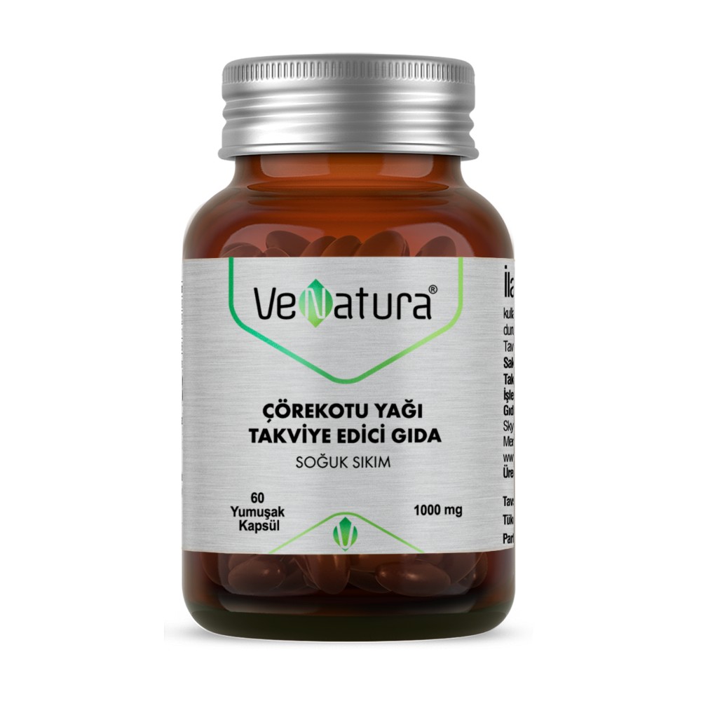 Venatura Çörekotu Yağı 1000 mg 60 Yumuşak Kapsül