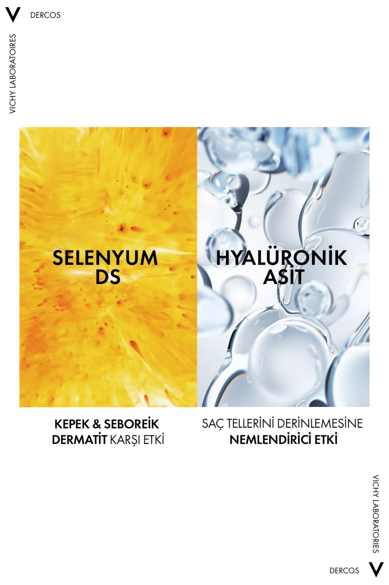 Vichy Dercos 2’si 1 Arada Kepek Karşıtı & Nemlendirici Şampuan 390ml