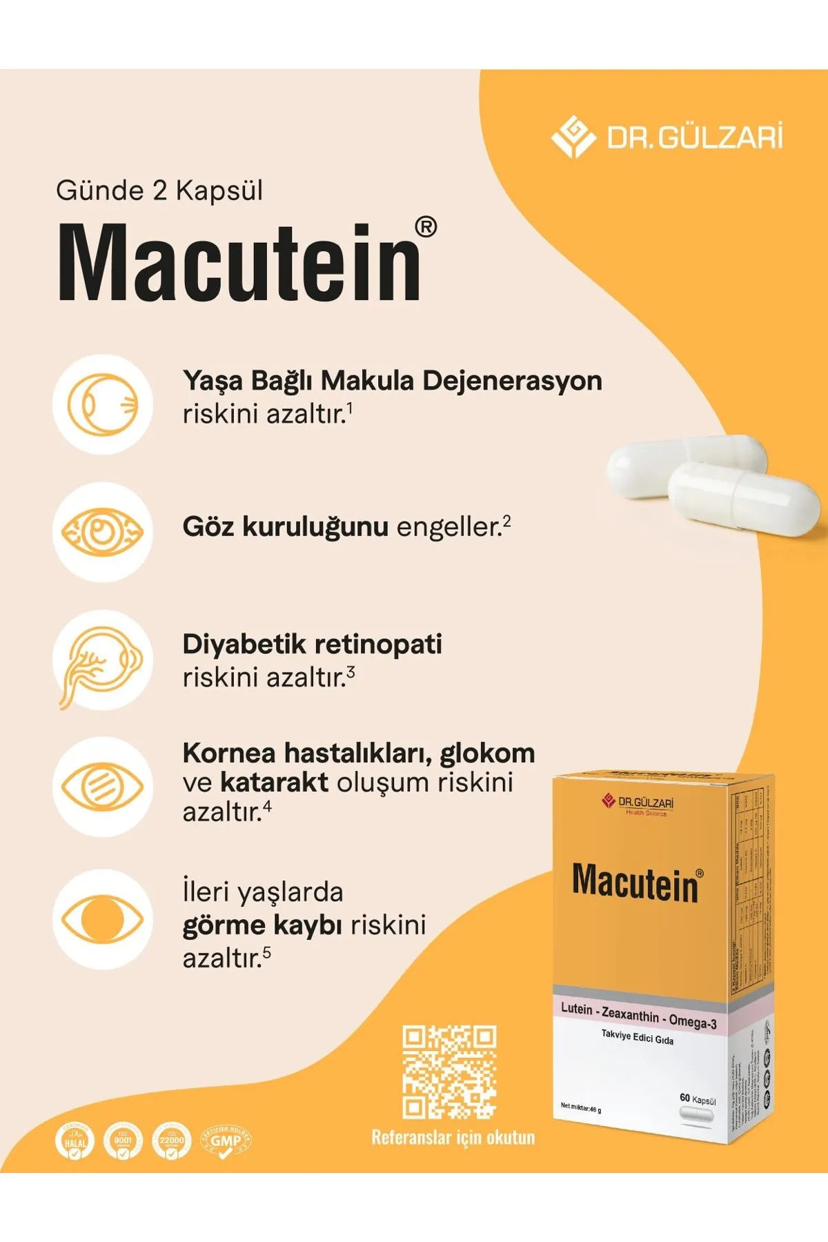 Macutein 60 Kapsül