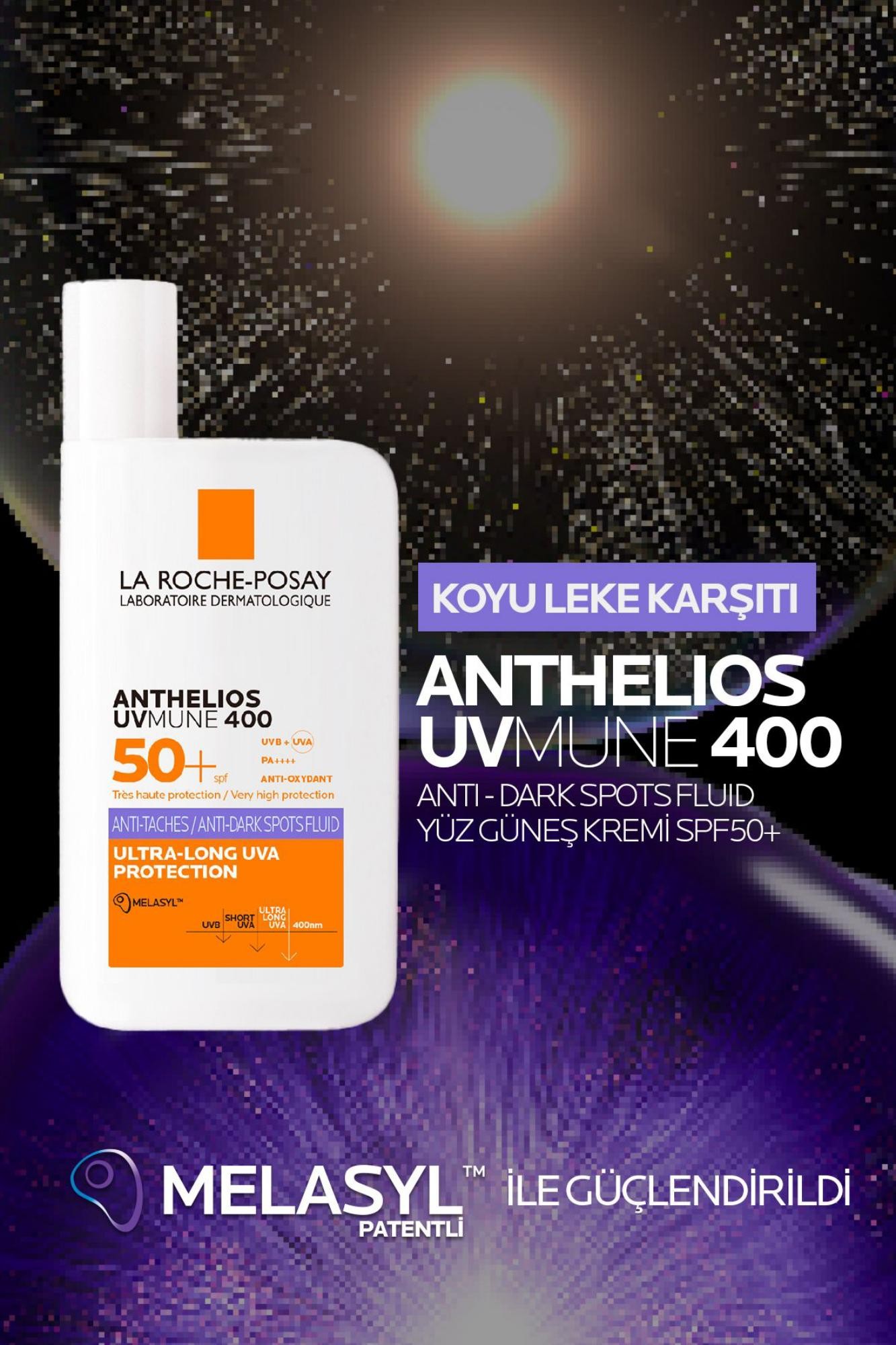 La Roche Posay Anthelios Uvmune Anti Dark Spots Fluid Leke Karşıtı Güneş Kremi 50ml