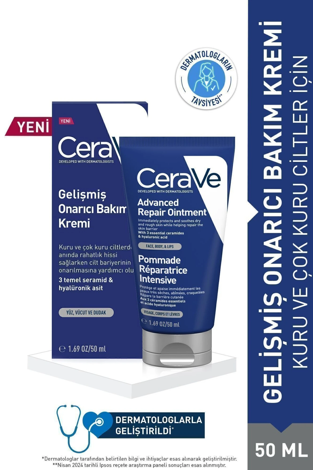 Cerave Gelişmiş Onarıcı Bakım Kremi 50 ml