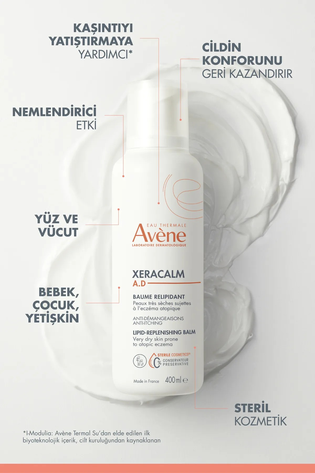 Avene XeraCalm A.D Lipid Replenishing Balm 400ml