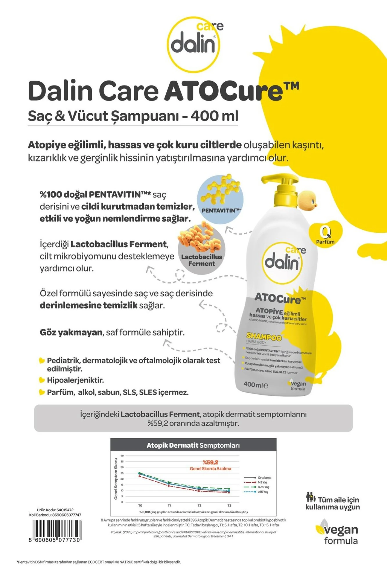 Dalin Atocure Şampuan 400 ml