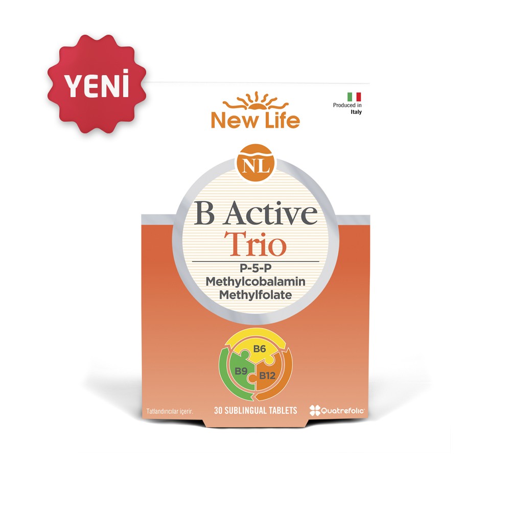 New Life B Active Trio Dil Altı 30 Tablet