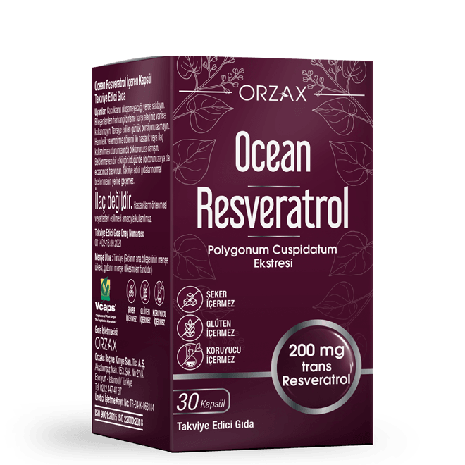 Ocean Resveratrol 200 mg 30 Kapsül