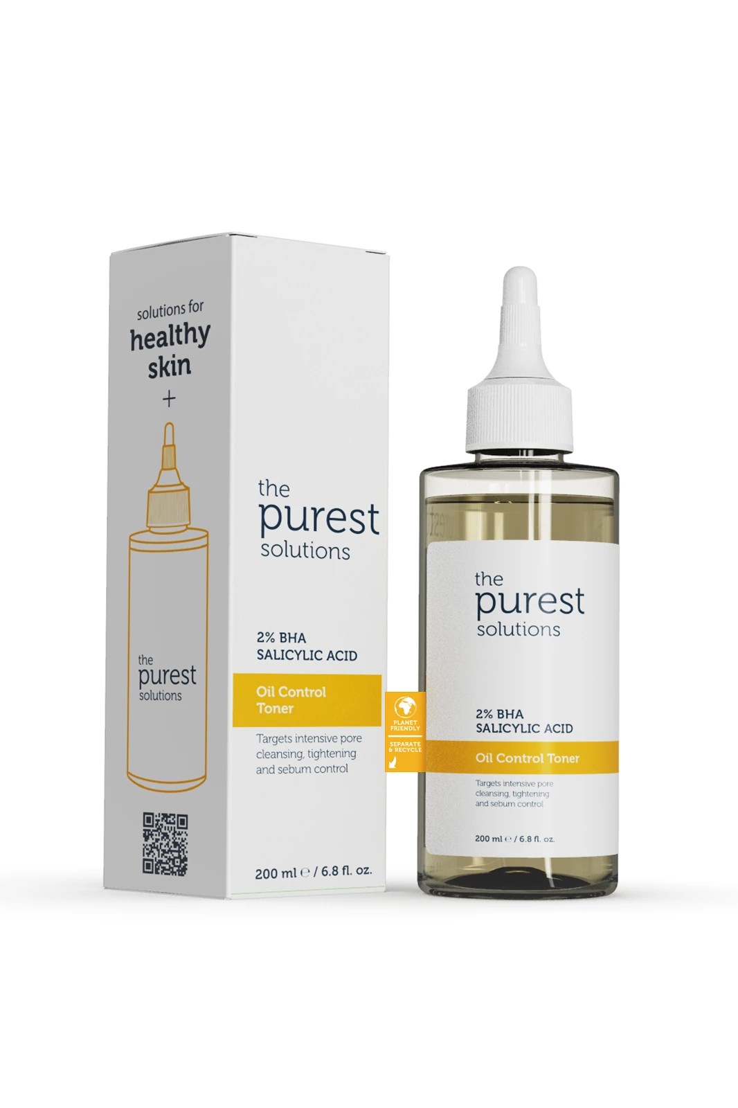 The Purest Solutions  Sivilce Ve Siyah Nokta Karşıtı, Gözenek Sıkılaştırıcı Salisilik Asit Tonik 200 Ml