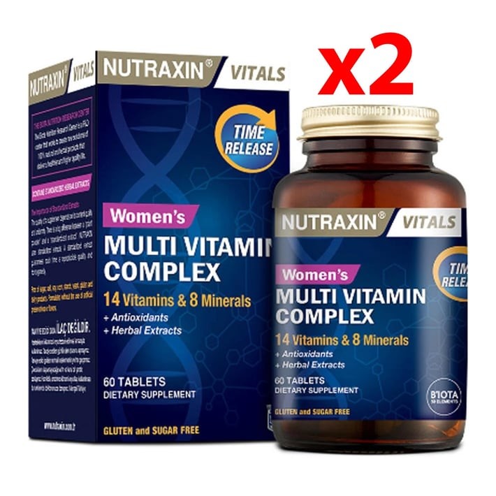 Nutraxin Womens Multivitamin Mineral Complex 60 Tablet 2 Adet