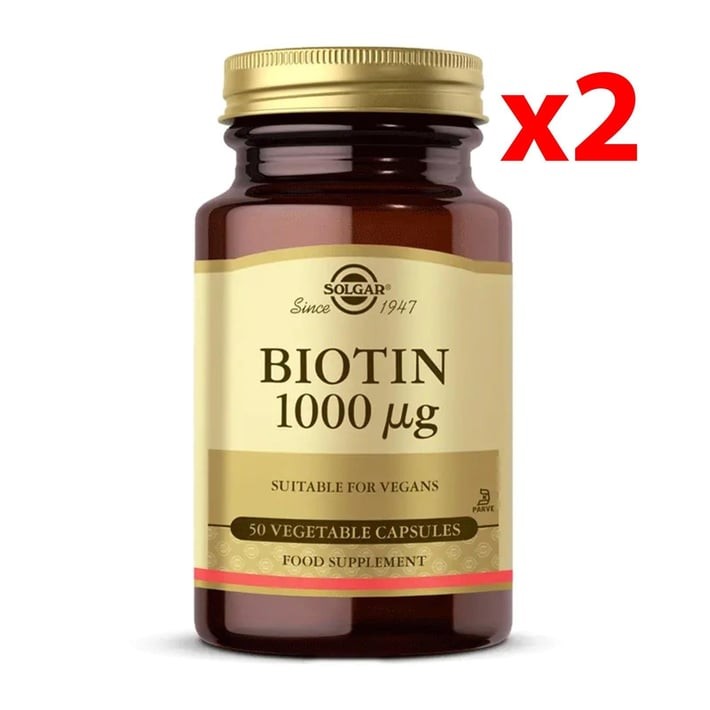 Solgar Biotin 1000 Mcg 50 Kapsül 2 Adet