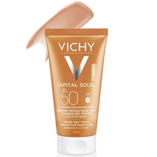 Vichy Ideal Soleil Karma Ve Yağlı Cilt Spf50 Renkli Güneş Koruyucu Emülsiyon 50ml