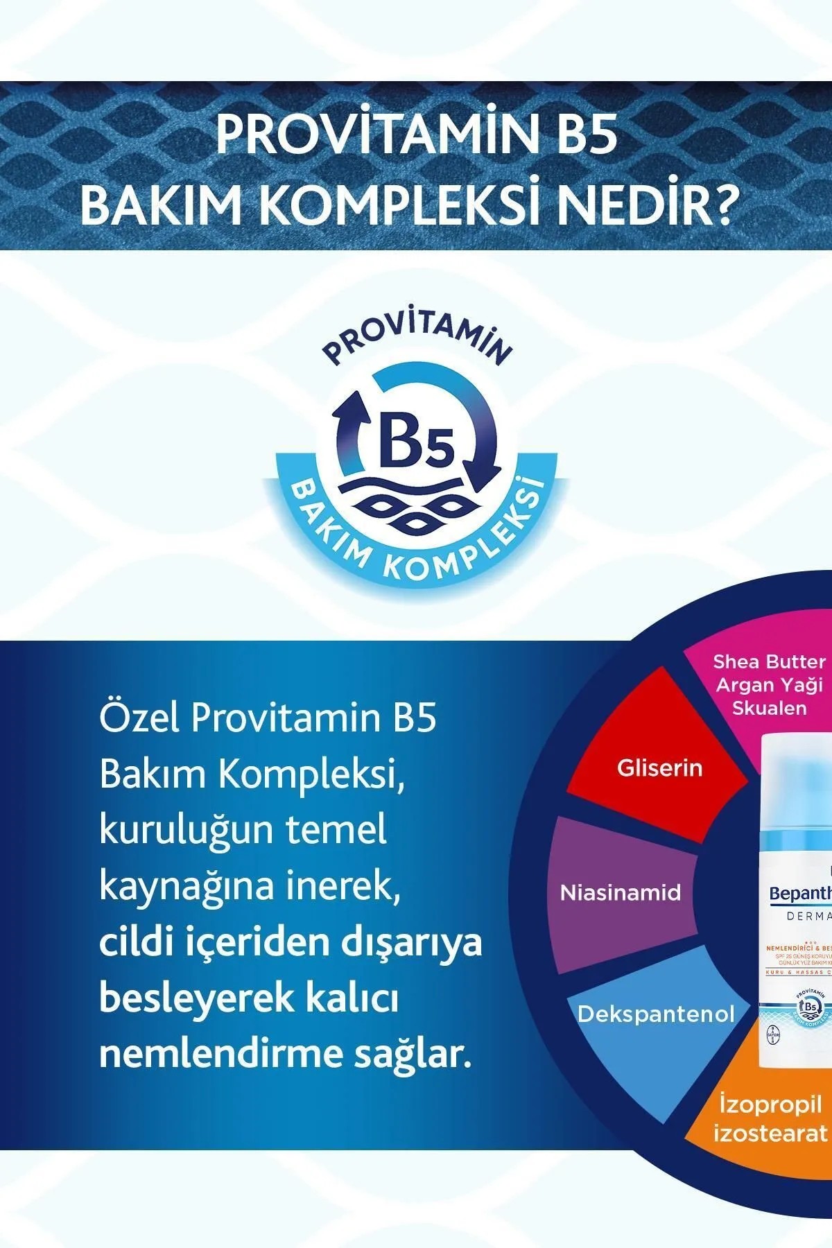 Bepanthol Derma Nemlendirici Ve Besleyici Spf 25 Yüz Bakım Kremi 50 Ml