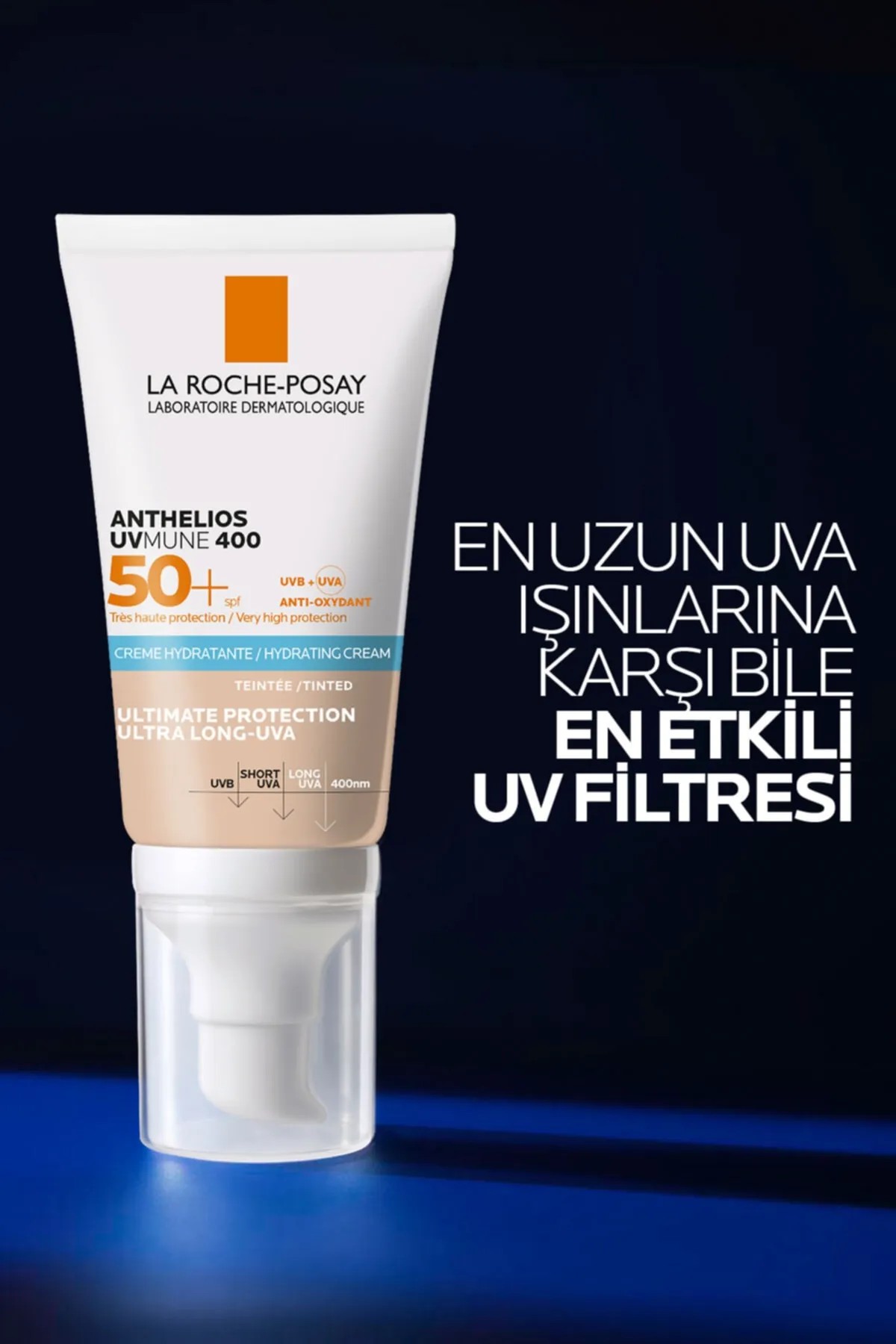 La Roche Posay Anthelios Uvmune SPF+50 Hassas Ciltler İçin Yüksek Korumalı Renkli Yüz Güneş Kremi