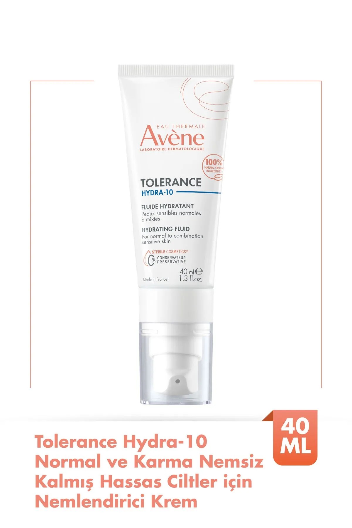 Avene Tolerance Hydra-10 Hydrating Fluid Krem 40 Ml