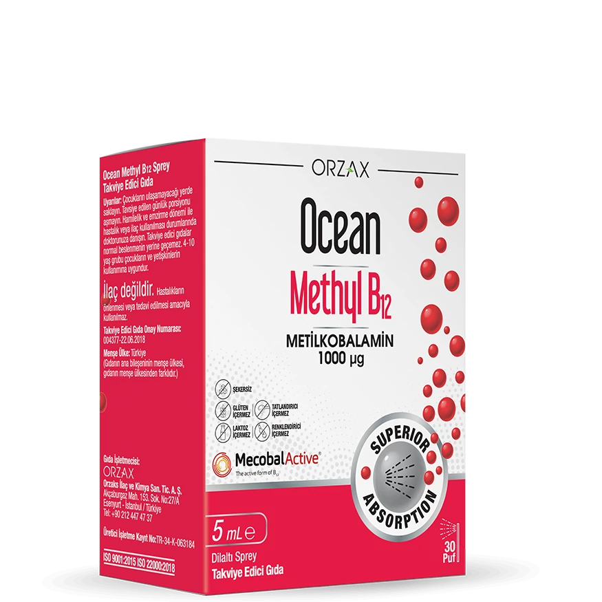 Ocean Methyl B12 1000 Mcg Methylcobalamin 5 ml