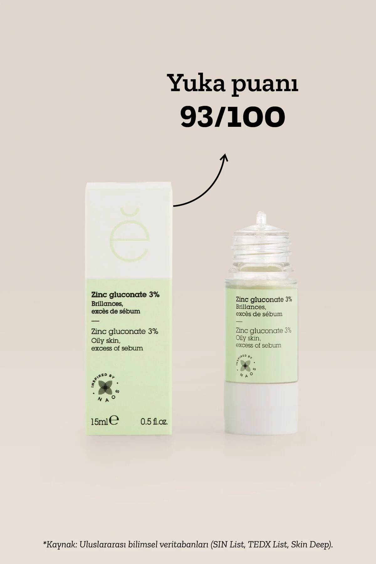 Etat Pur Pure Active Çinko Glukonat %3 Parlama Karşıtı Saf Konsantre Bakım 15 ml