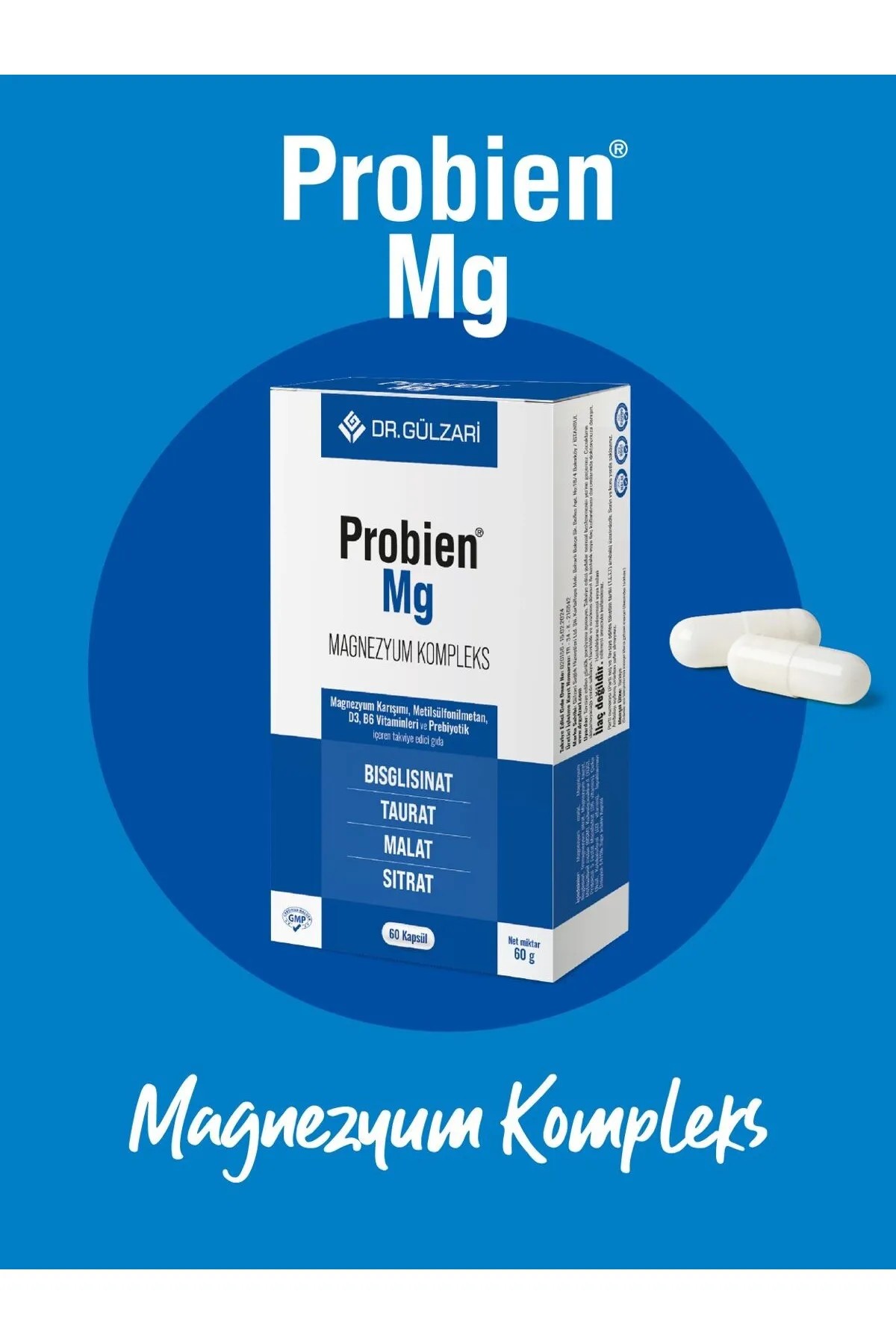 Dr Gülzari Probien Magnesium Complex 60 Tablet