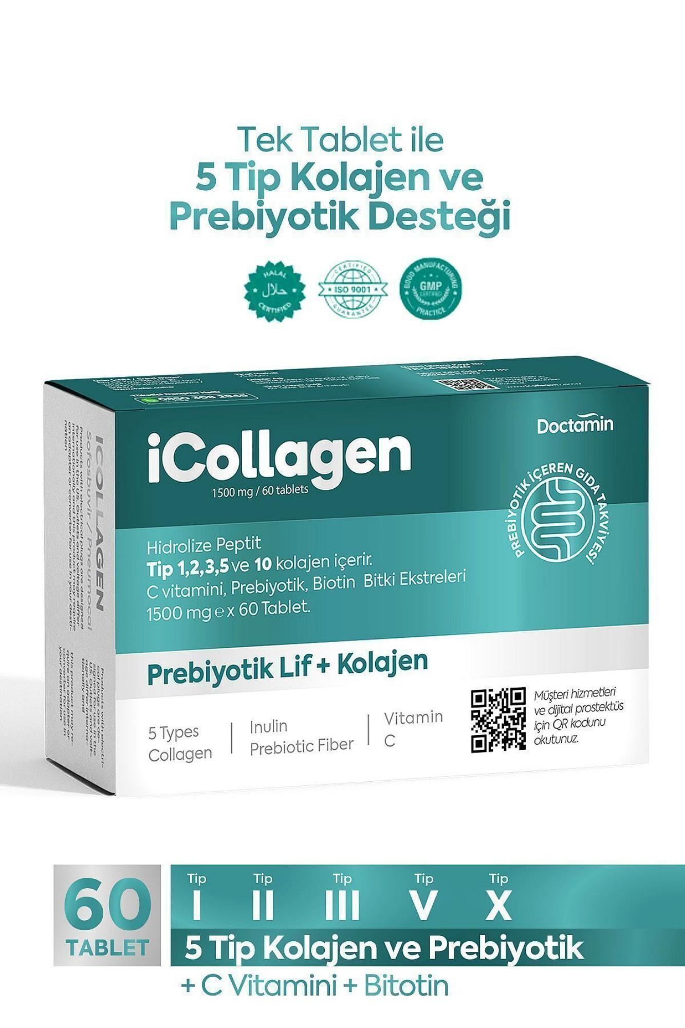 iCollagen Kolajen ve Probiyotik 60 Tablet