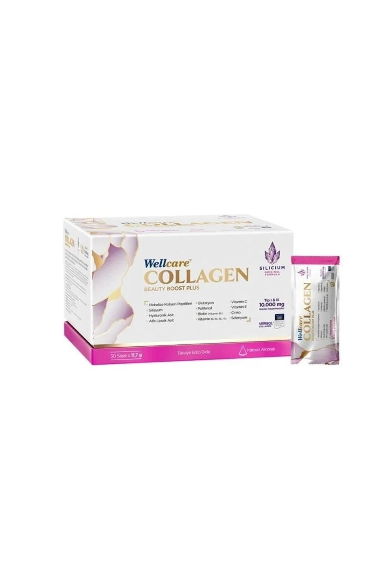 Wellcare Collagen Beauty Boost Plus 10.000 mg Karpuz Aromalı 30 Saşe
