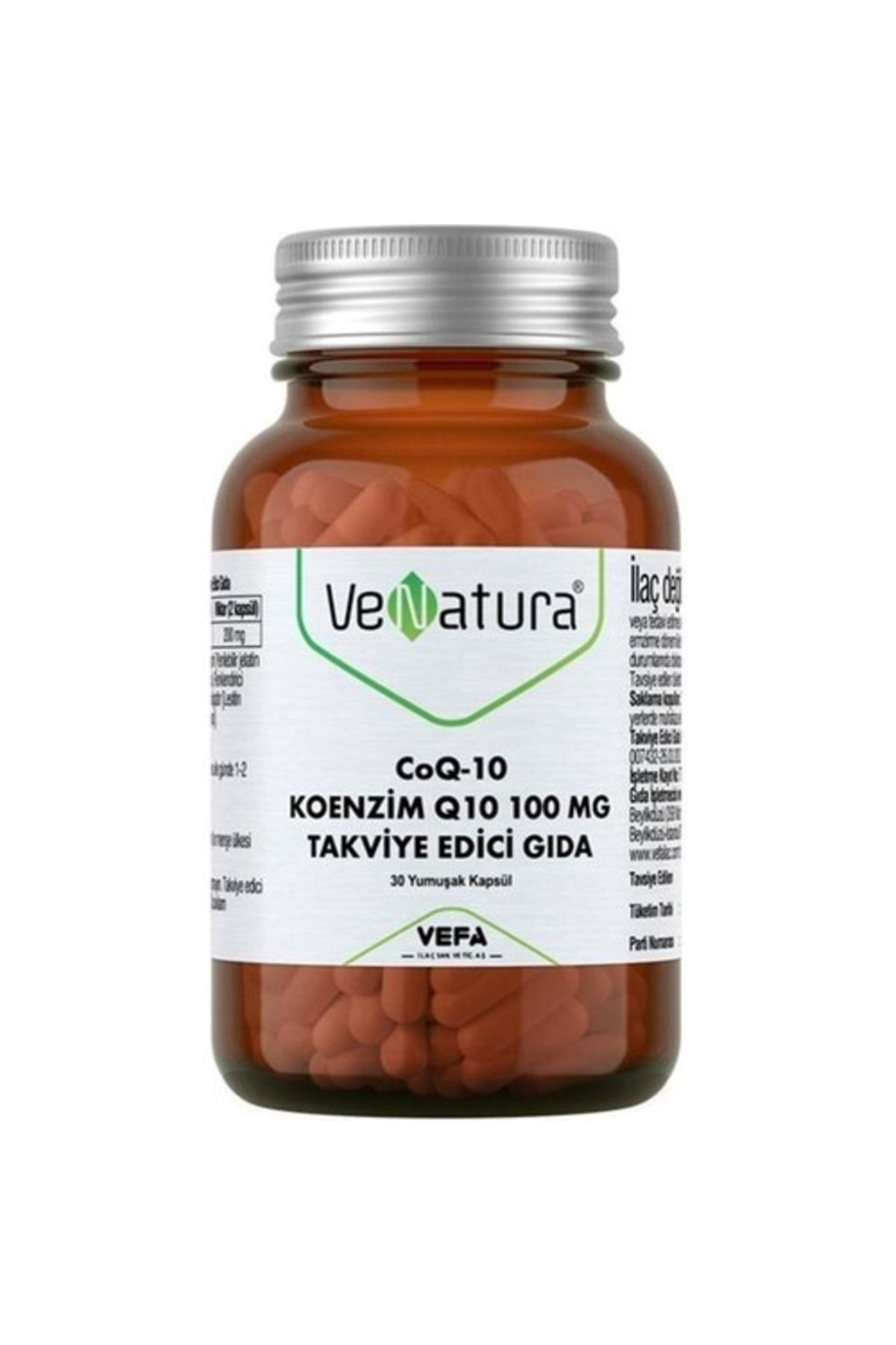 Venatura Koenzim Q10 100 mg 30 Kapsül