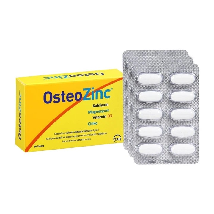 Osteozinc Takviye Edici Gıda 30 Tablet