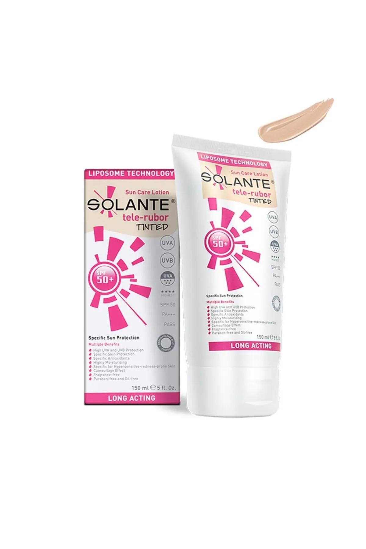 Solante Tele-Rubor Tinted Sun Care Losyon SPF50+ 150 ml