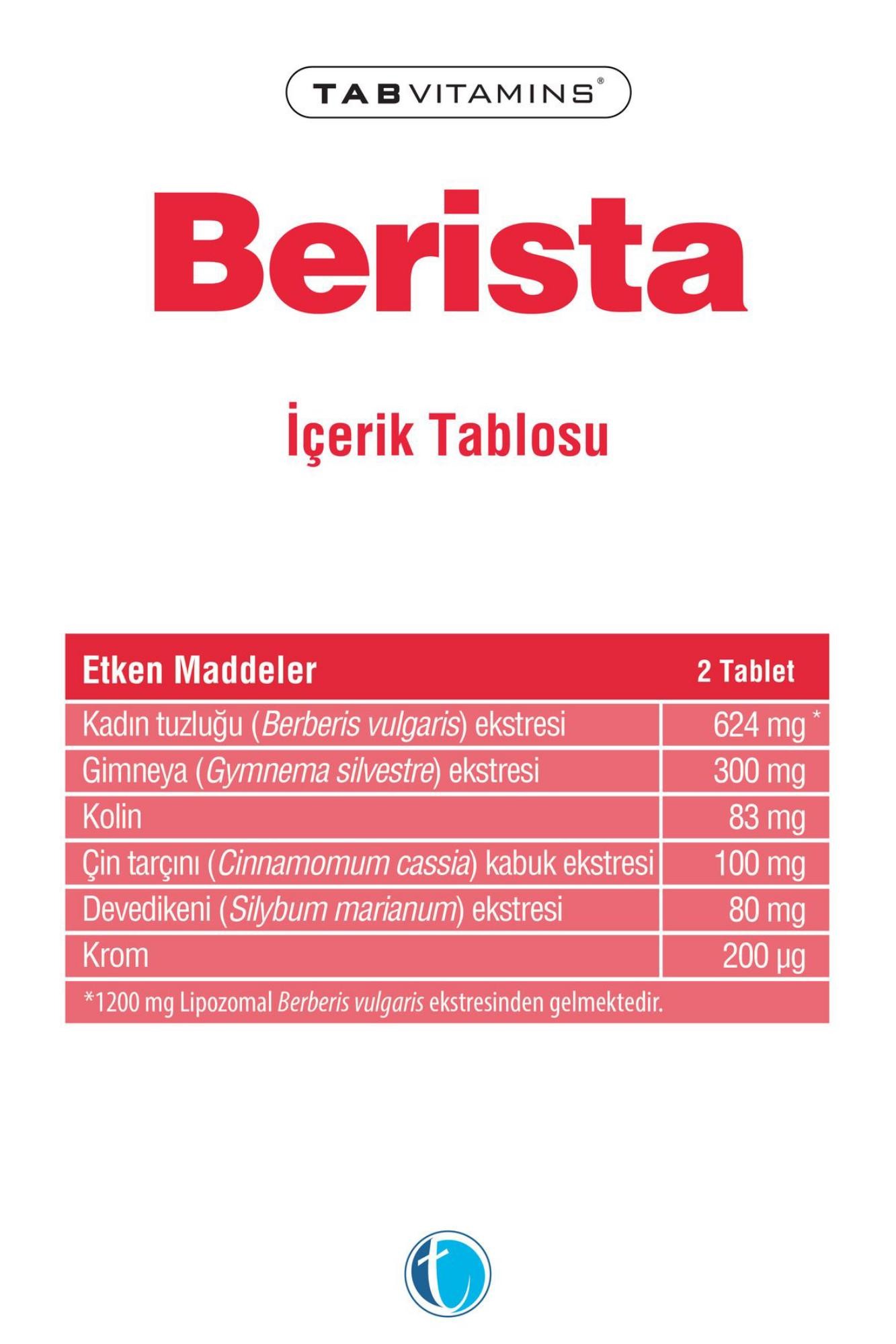 Tabvitamins Berista 60 Tablet