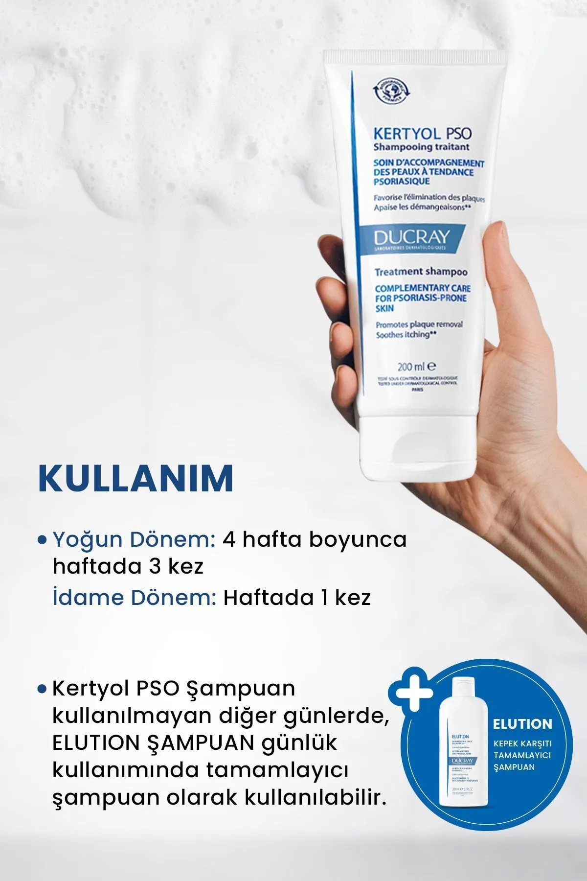 Ducray Kertyol Pso Saç Derisi Pullanma Şampuanı 200 ml