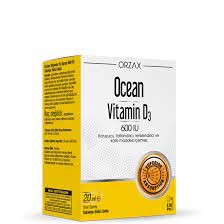 Orzax Ocean Vitamin D3 600 IU Sprey 20ml