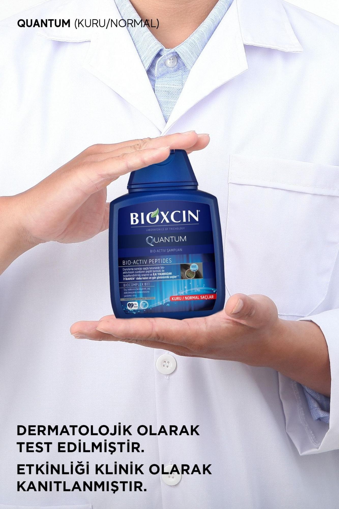 Bioxcin Quantum Şampuan 3 Al 2 Öde Kuru Normal Saçlar Için 3x300 Ml Ince Telli Saçlar Için Dökülme Şampuanı