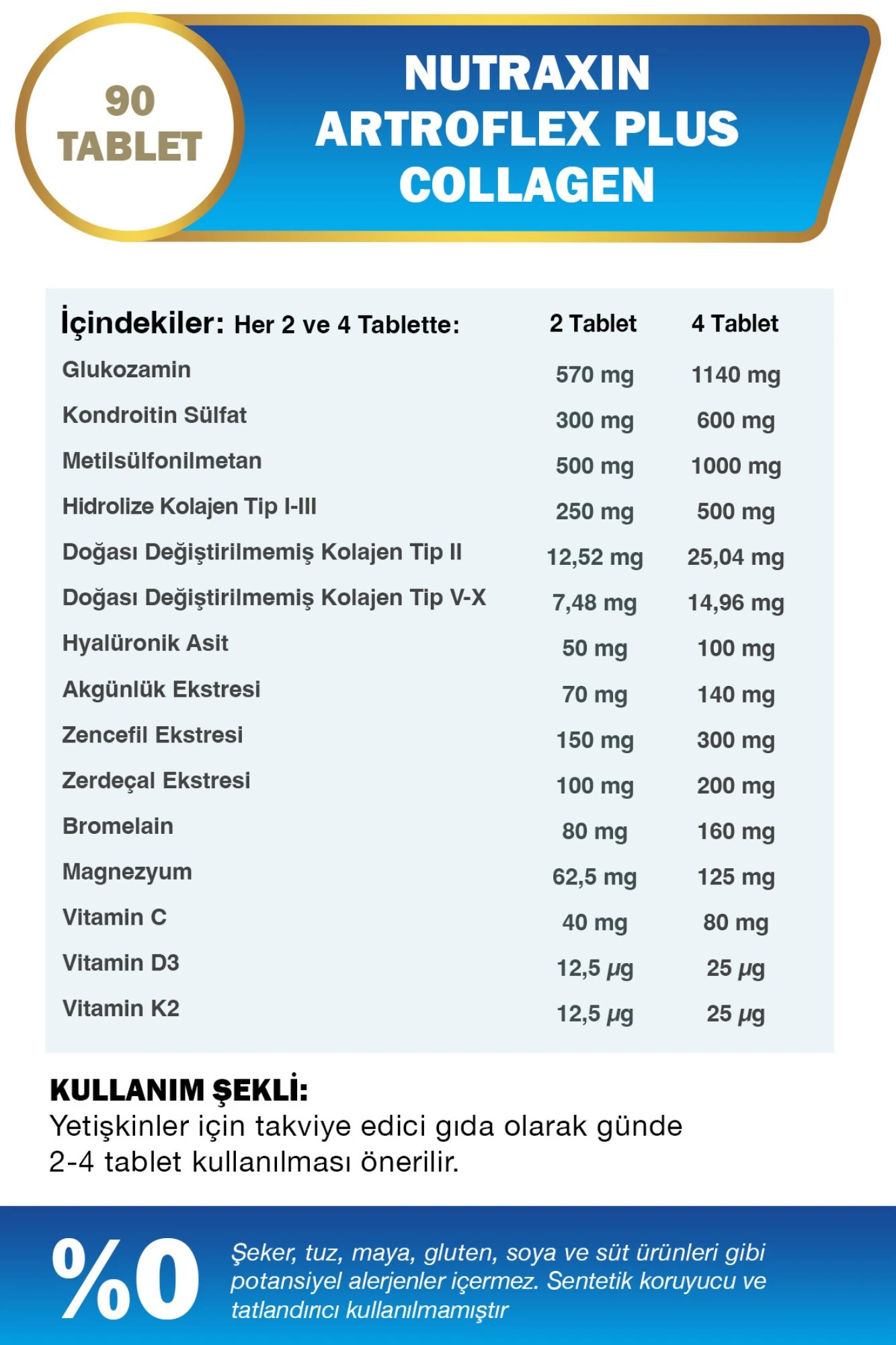 Nutraxin Artroflex Plus Collagen 90 Tablet