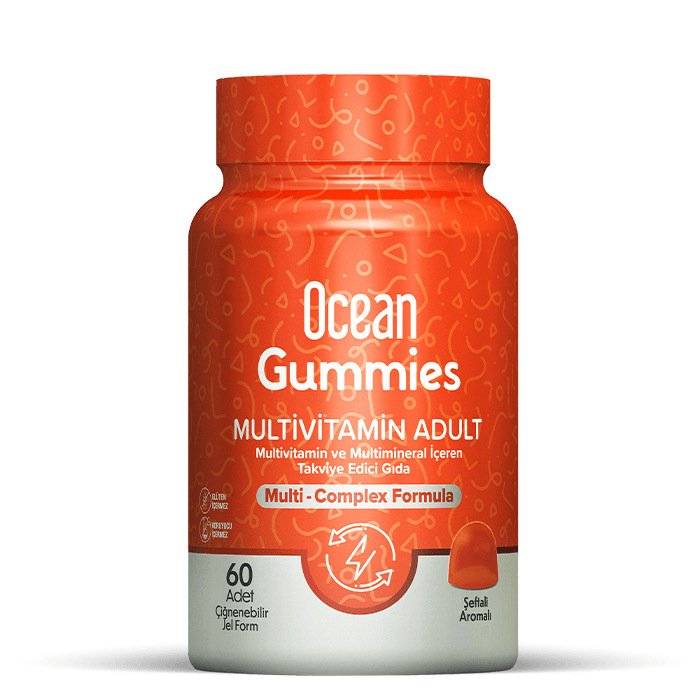 Ocean Gummies Multivitamin Adult 60 Çiğnenebilir Jel Form