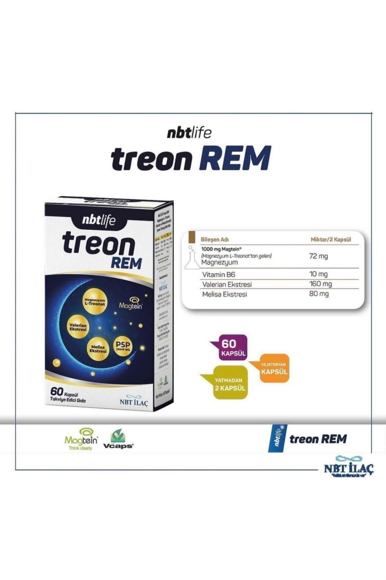 NBT Life Treon REM 60 Kapsül