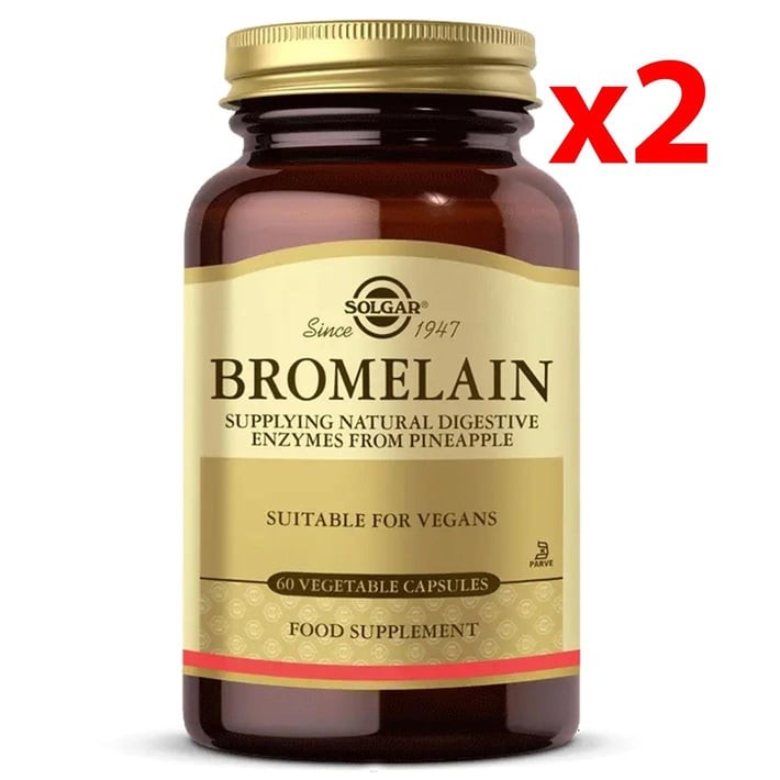 Solgar Bromelain 150 Mg 60 Kapsül 2 adet