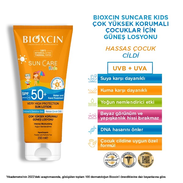 Bioxcin Sun Care Çocuklar için Güneş Losyonu SPF 50+ 200 ml