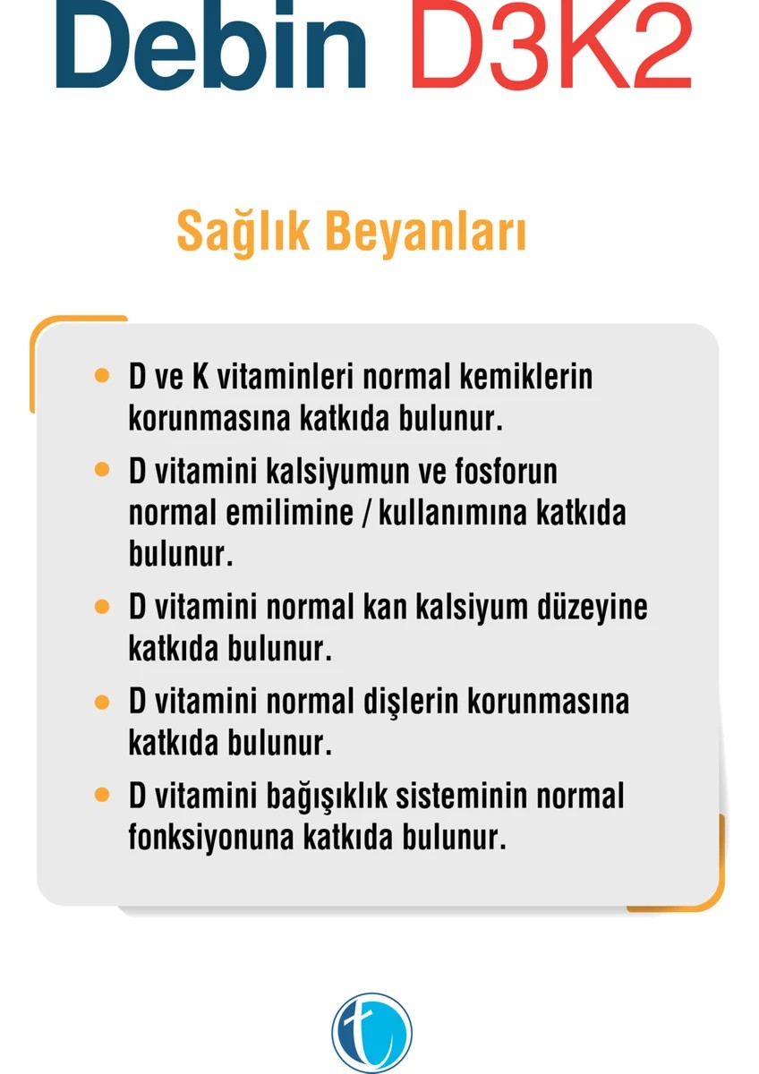Debin D3K2 60 Kapsül