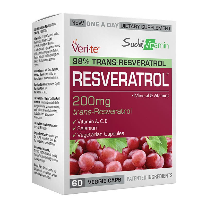 Suda Vitamin Resveratrol 60 Kapsül