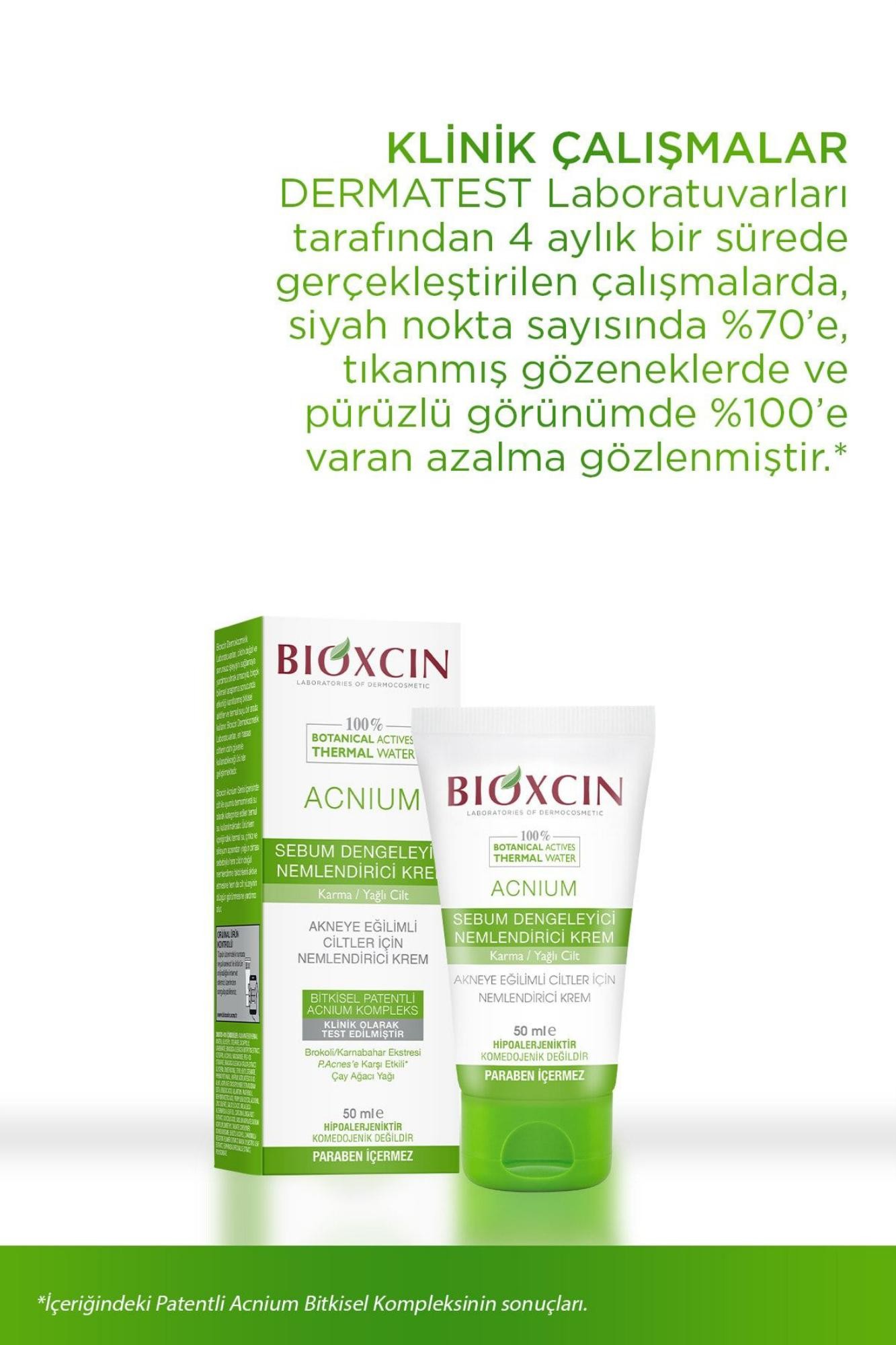 Bioxcin Acnium Dengeleyici Nemlendirci Krem 50 ml