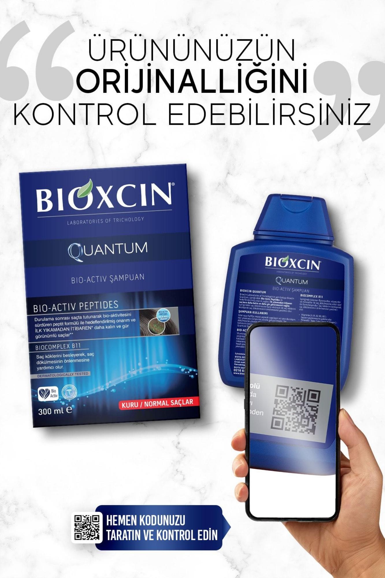 Bioxcin Quantum Şampuan Kuru Ve Normal Saçlar Için 300 Ml - Ince Telli Saçlar Için Dökülme Şampuanı