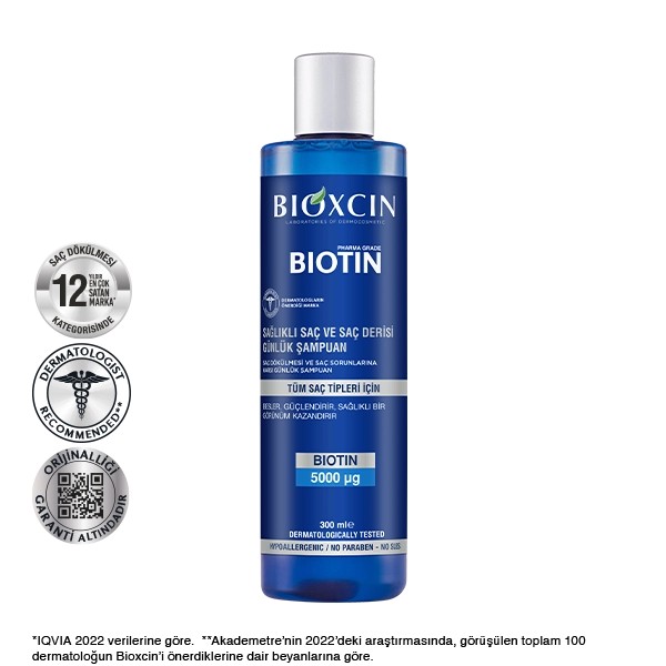 Bioxcin Biotin Şampuan 300 Ml Tüm Saç Tipleri - Hassas Saçlar Için