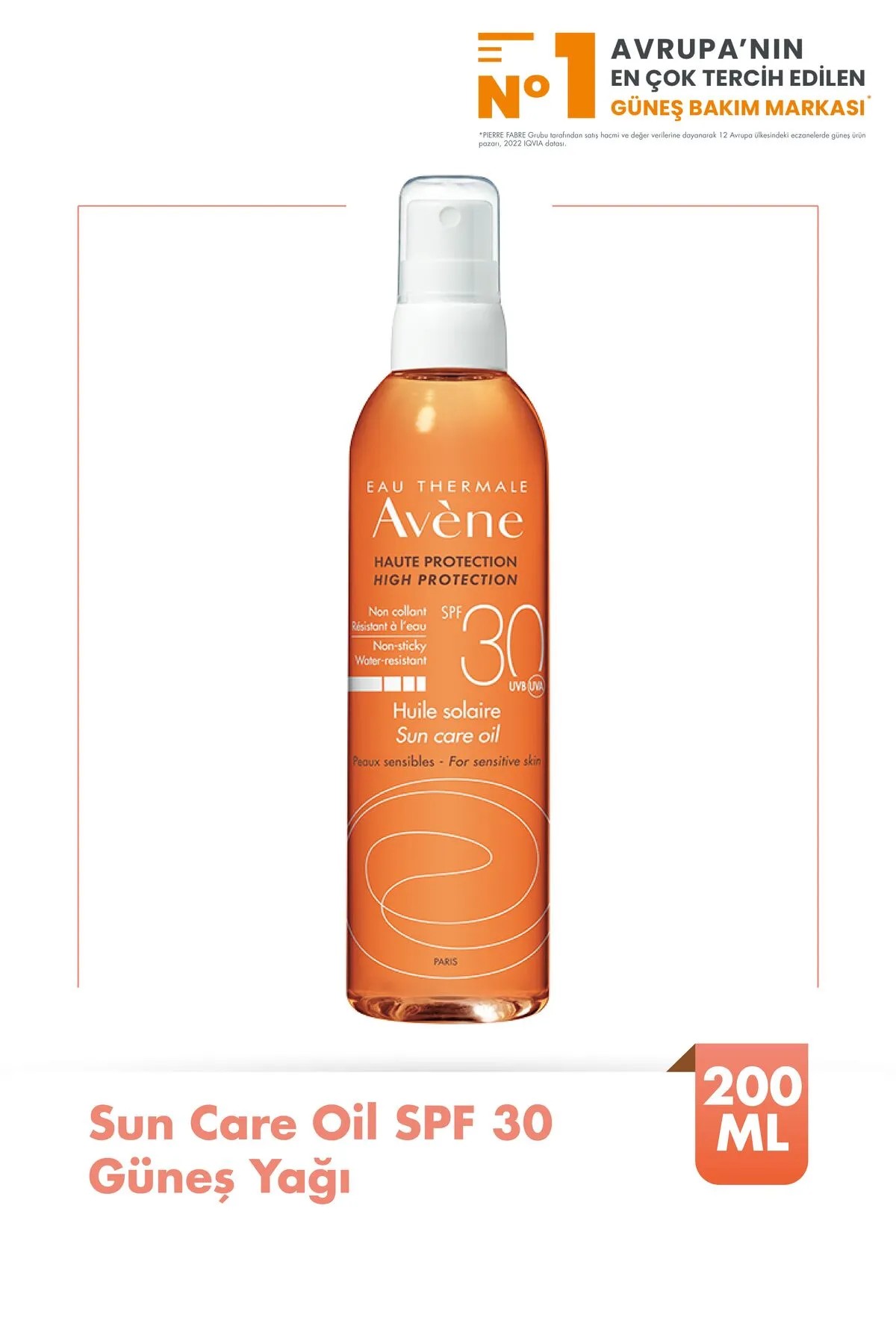 Avene Sun Huile Solaire Spf30 200 ml