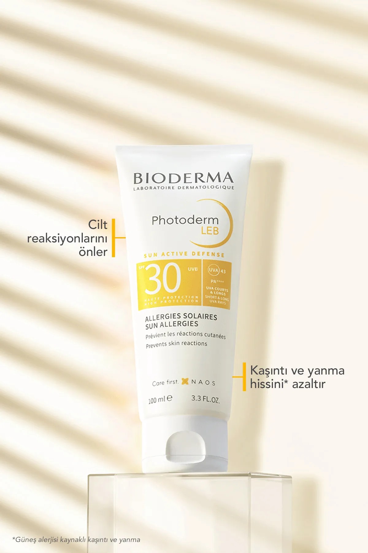 Bioderma Photoderm LEB Hassas Ciltler Güneş Alerjisi Karşıtı Jel Formda Güneş Kremi 100 ml