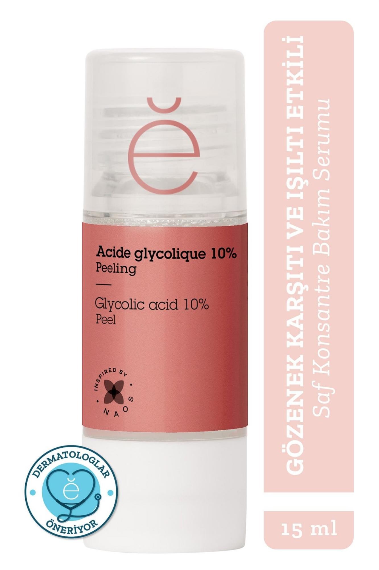 Etat Pur Pure Active Glikolik Asit %10 Aha Peeling Ve Cilt Yenileme Etkili Saf Konsantre Bakım Serumu 15 ml