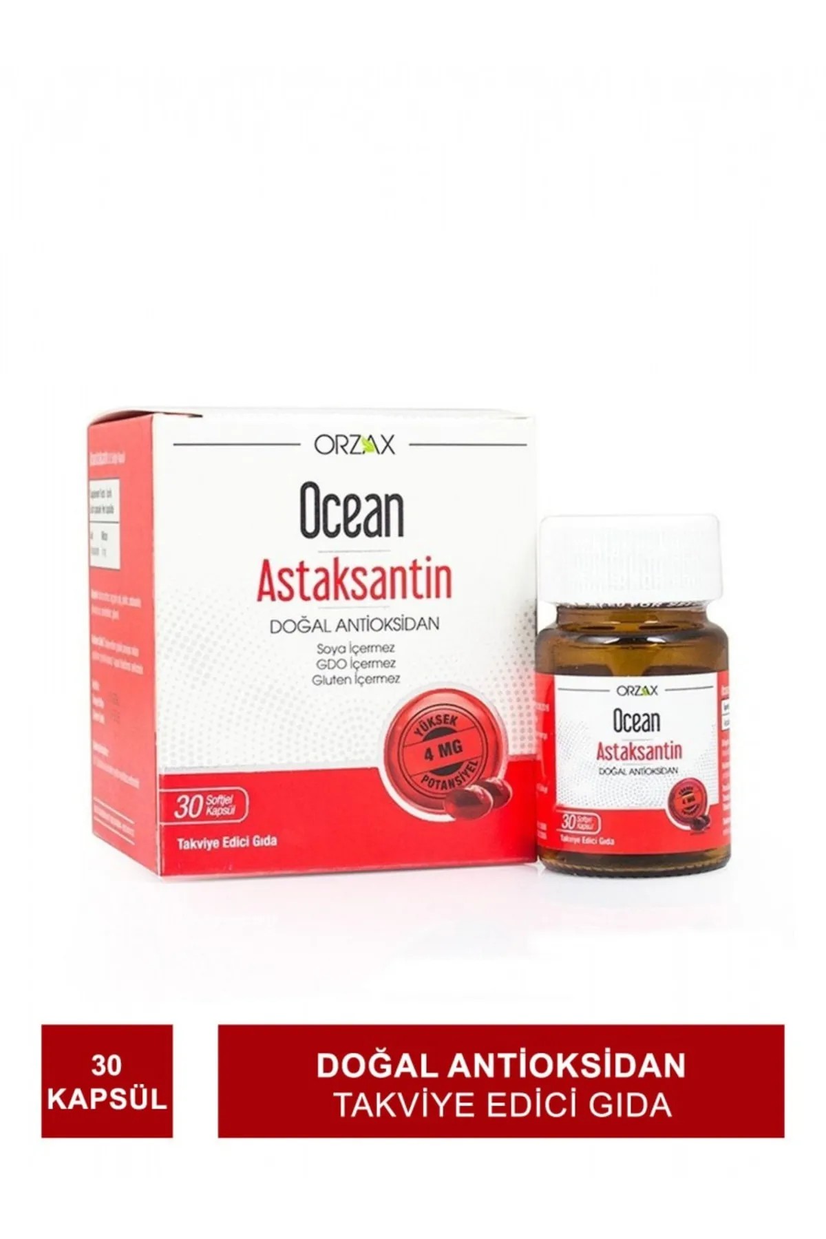Ocean Astaksantin 30 Kapsül