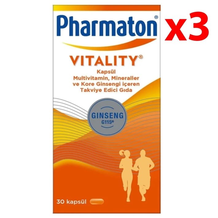 Pharmaton Vitality 30 Tablet  3 Adet