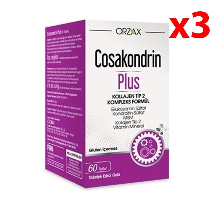 Orzax Cosakondrin Plus 60 Tablet 3 Adet