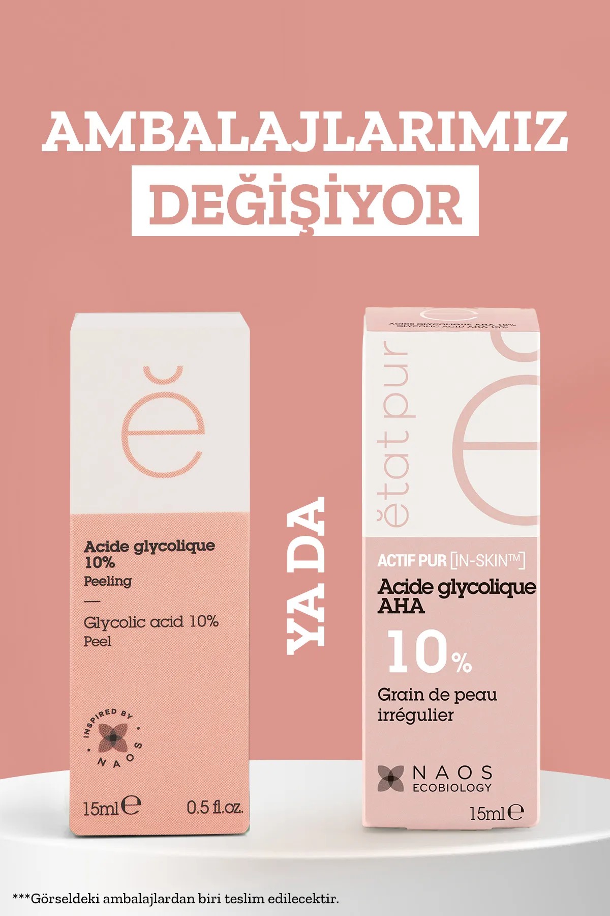 Etat Pur Pure Active Glikolik Asit %10 Aha Peeling Ve Cilt Yenileme Etkili Saf Konsantre Bakım Serumu 15 ml