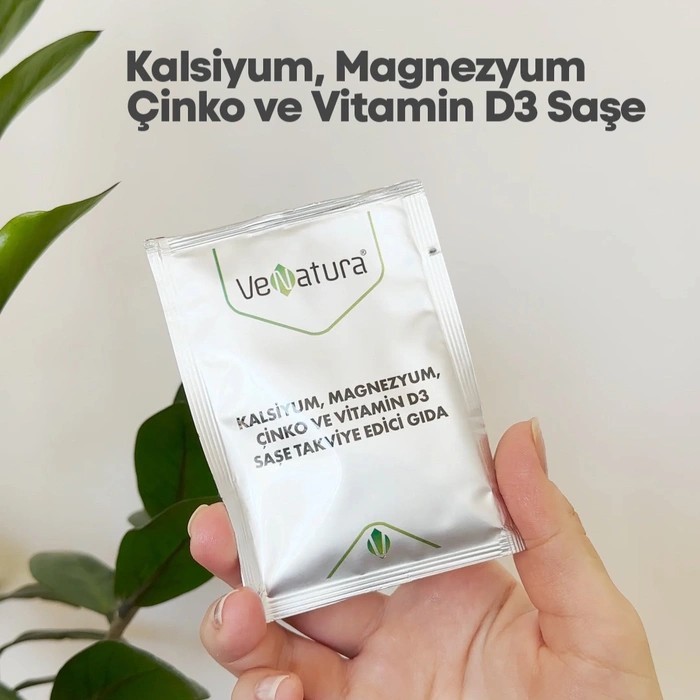 Venatura Kalsiyum Magnezyum Çinko ve Vitamin D3 30 Saşe