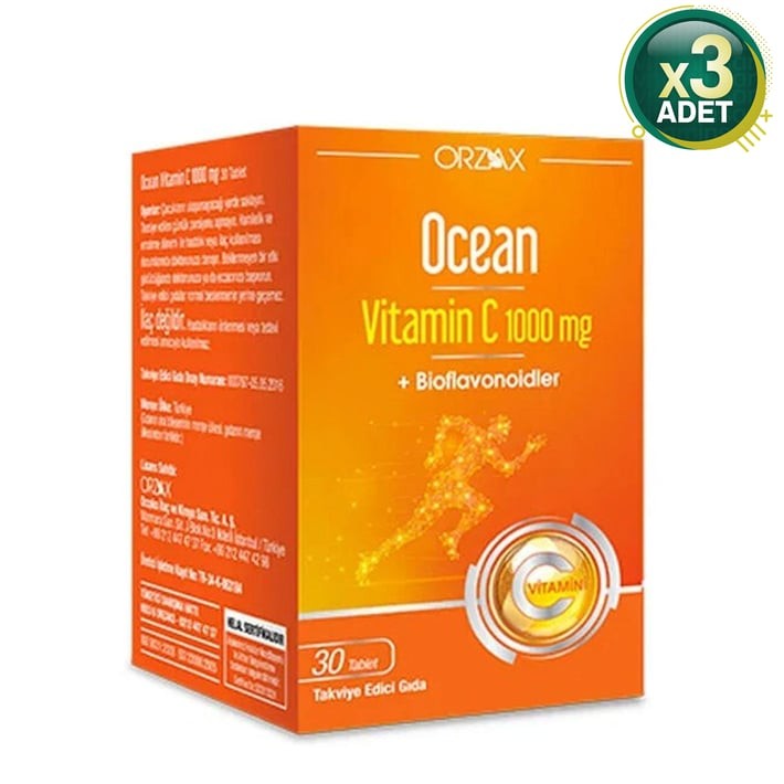 Ocean Vitamin C 1000 mg 30 Tablet 3 Adet