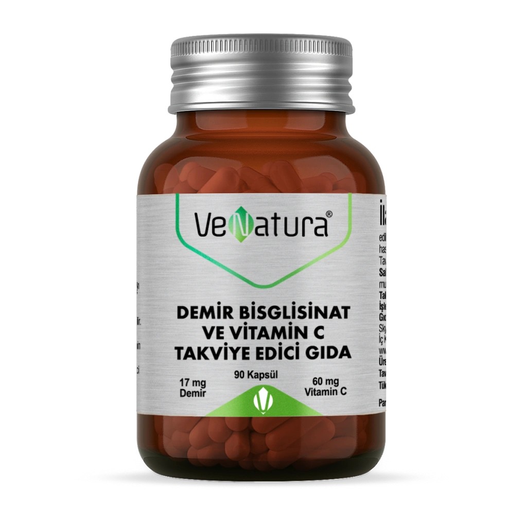 VeNatura Demir Bsg Ve Vitamin C 90 Kapsül